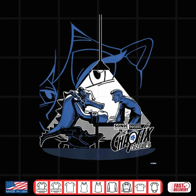 Design Chaotix Casefiles Episode Four Retro Mystery Graphic Shirt