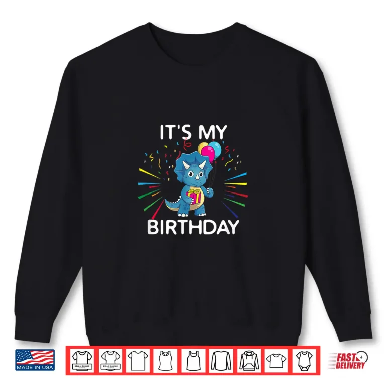 Sweatshirt Dinosaur Birthday Celebration Prehistoric Graphic Shirt