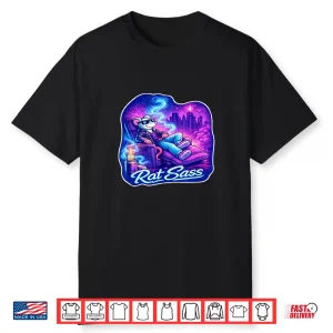 Electric City Cartoon Rat Vaporwave Retro Urban Shirt