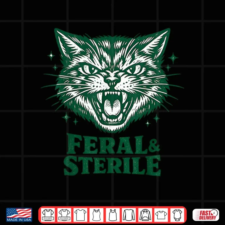 Design Feral And Sterile Retro Cat Advocacy Lifestyle Shirt
