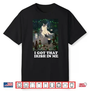 Irish In Me Cat Festive Parade Celebration Shirt
