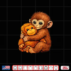 Design Monkey Named Punch Whimsical Animal Character Shirt