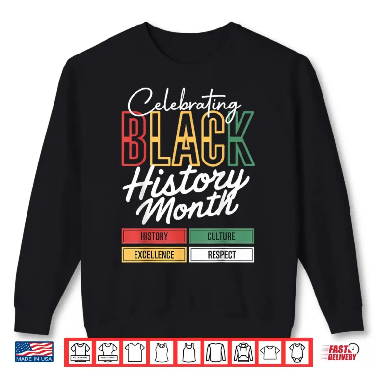 Sweatshirt Celebrating Black History Month Afro African Heritage Shirt