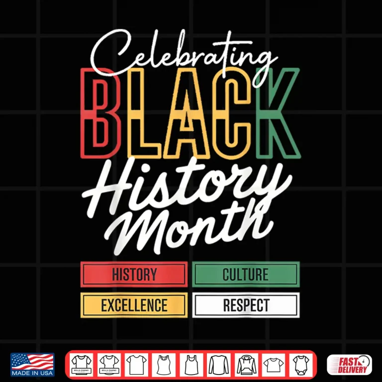 Design Celebrating Black History Month Afro African Heritage Shirt