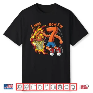 Basketball Birthday Six To Seven Years Athletic Achievement Shirt