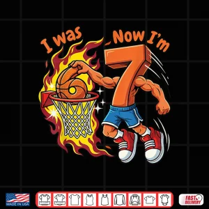 Design Basketball Birthday Six To Seven Years Athletic Achievement Shirt