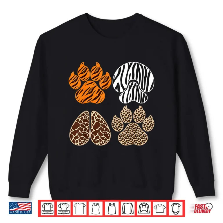 Sweatshirt Cute Animals Nature Illustration Whimsical Graphic Design Shirt
