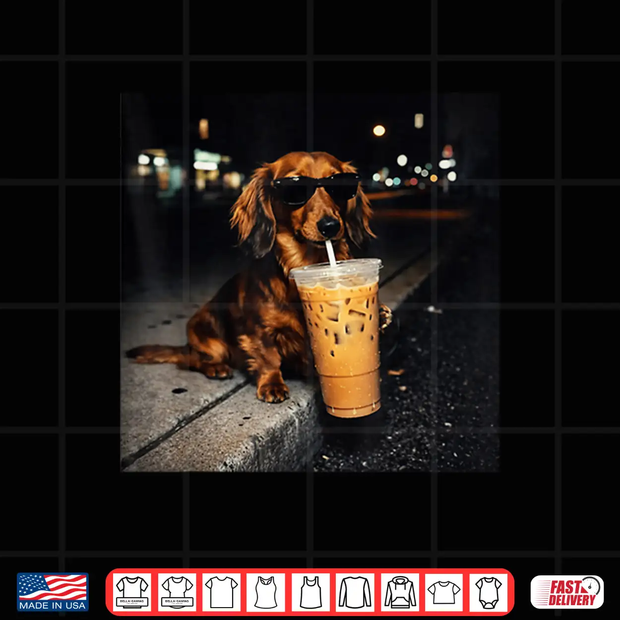 Dachshund Drinking Iced Coffee Cute Dog Meme Humor Shirt Dachshund Drinking Iced Coffee Cute Dog Meme Humor Shirt