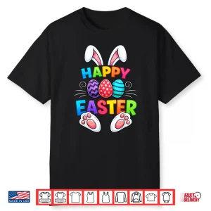 Happy Easter Day Bunny Eggs Festive Holiday Graphic Shirt