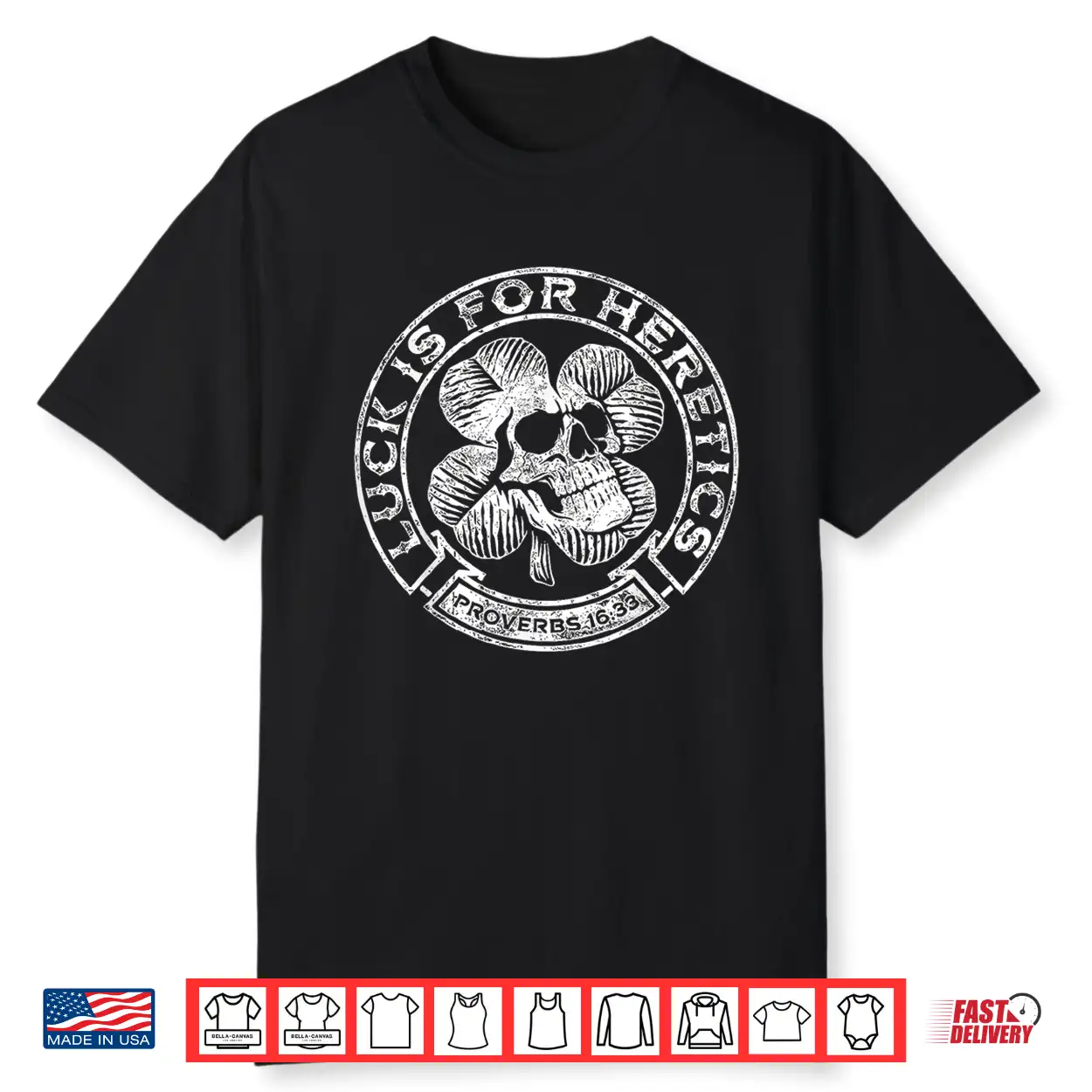 Proverbs Sixteen Thirty Three Biblical Skull Faith Wisdom Shirt Proverbs Sixteen Thirty Three Biblical Skull Faith Wisdom Shirt