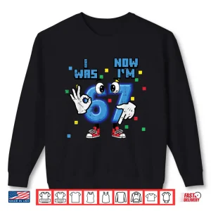 Sweatshirt Seventh Birthday Six To Seven Meme Sign Language Graphic Shirt