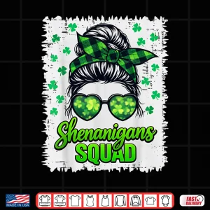 Design Shenanigans Squad Festive Irish Celebration Group Graphic Shirt