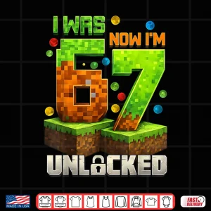 Design Birthday Level Unlocked Pixel Gamer Achievement Shirt