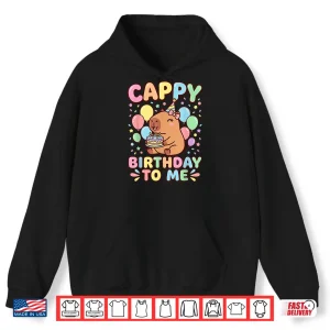 Cappy Birthday Capybara Celebration Animal Graphic Shirt 1 Hoodie Cappy Birthday Capybara Celebration Animal Graphic Shirt