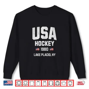 Sweatshirt Classic USA Hockey Nineteen Eighty Vintage Victory Shirt