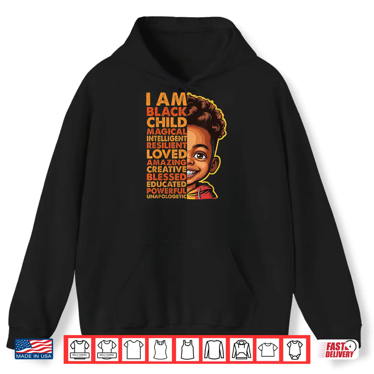 Empowered Black Child Heritage Pride Black History Shirt Empowered Black Child Heritage Pride Black History Shirt