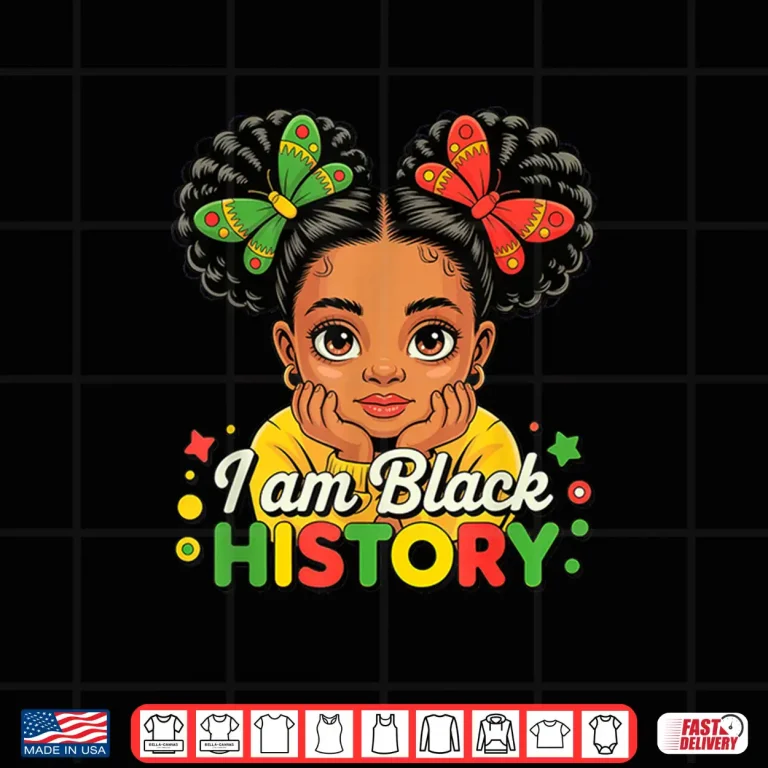 Design Empowered Black History Youth Heritage Pride Graphic Shirt
