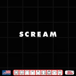 Design Horror Film Iconic Mask Logo Graphic Shirt