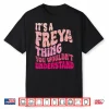 Personalized Freya Name Groovy Retro Aesthetic Shirt