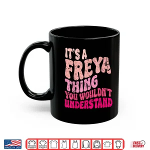 Personalized Freya Name Groovy Retro Aesthetic Shirt 3 Mug Personalized Freya Name Groovy Retro Aesthetic Shirt