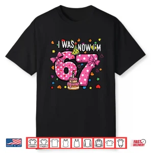 Seventh Birthday Bow Cake Six To Seven Celebration Shirt