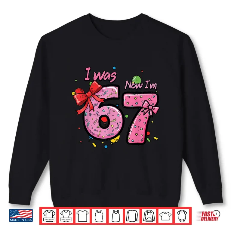 Sweatshirt Seventh Birthday Bow Six To Seven Years Celebration Shirt