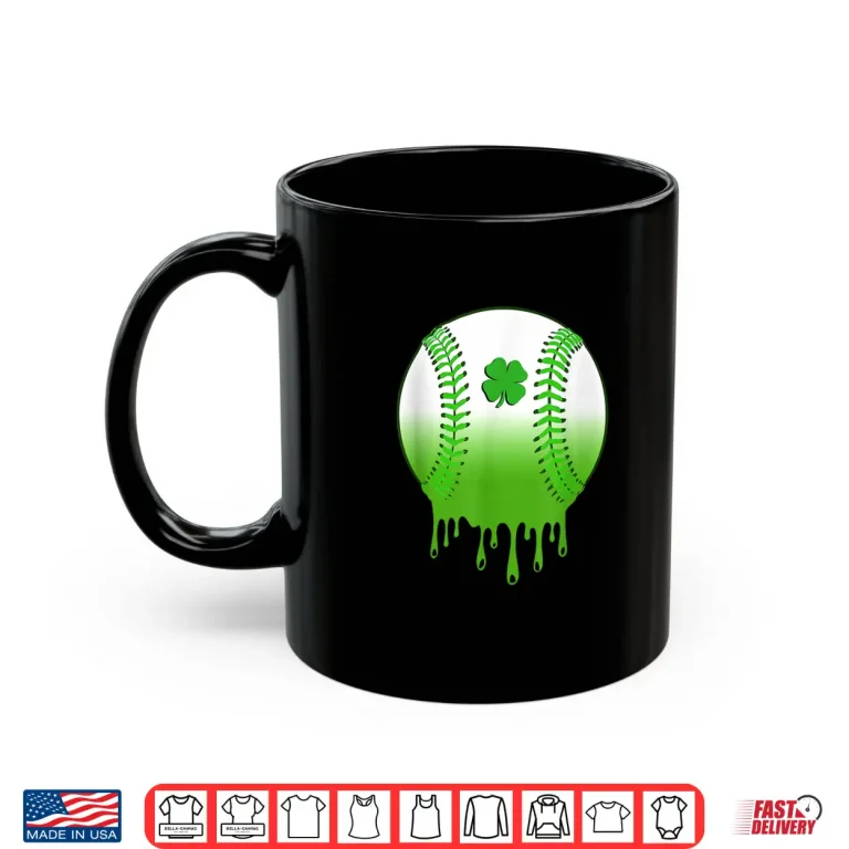 Mug St Patricks Day Shamrock Baseball Irish Athletic Shirt