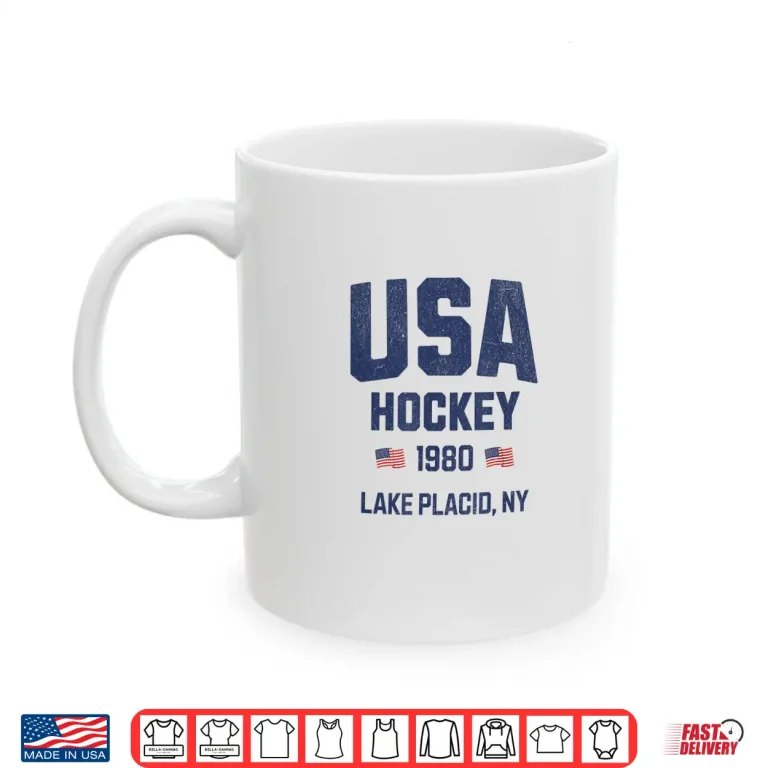 Mug Victory On Ice Nineteen Eighty Vintage Athletic Shirt