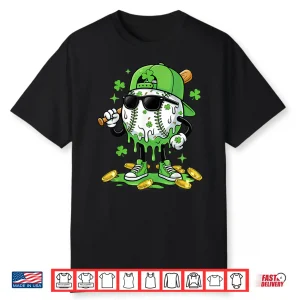 Baseball Drip Ice Cream Festive Irish Athletic Shirt
