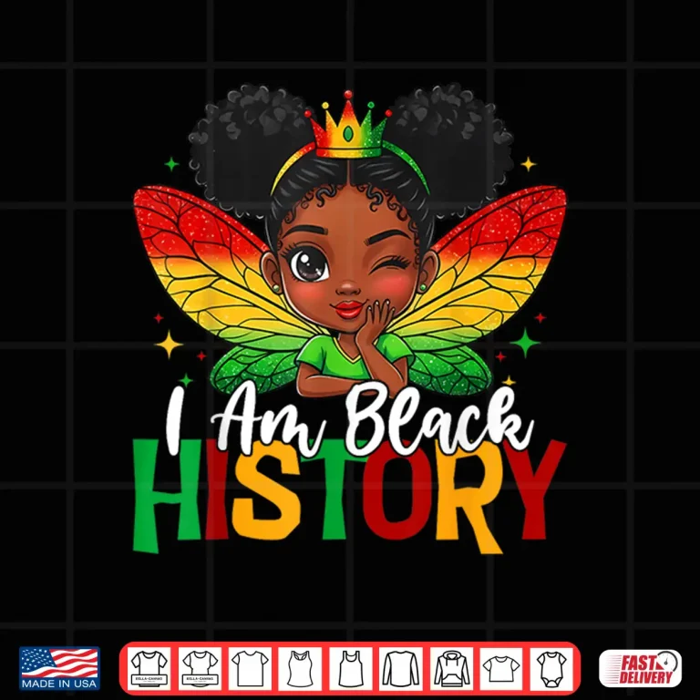 Design I Am Black History Heritage Empowerment Graphic Design Shirt
