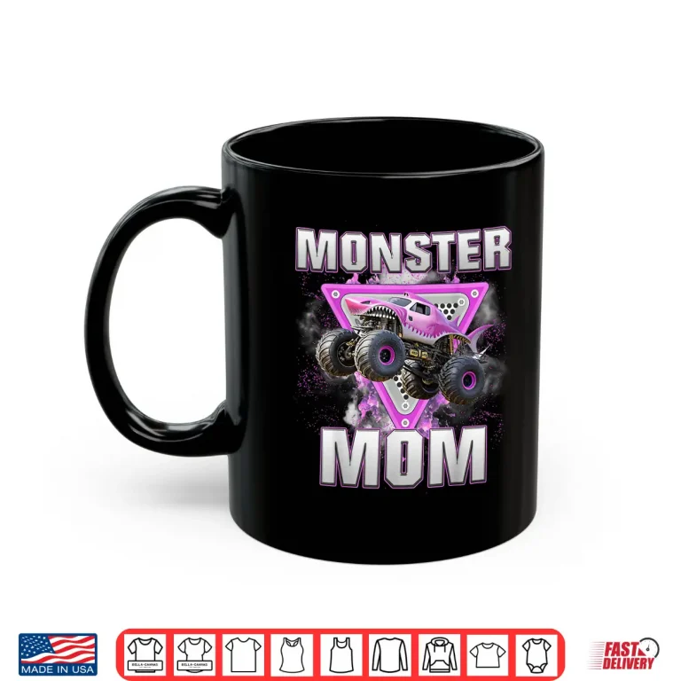 Mug Monster Truck Enthusiast Racing Aesthetic Graphic Shirt