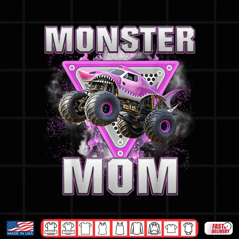 Design Monster Truck Enthusiast Racing Aesthetic Graphic Shirt