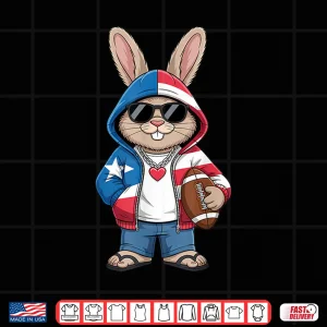 Design Puerto Rico Flag Rabbit Caribbean Heritage Bunny Shirt