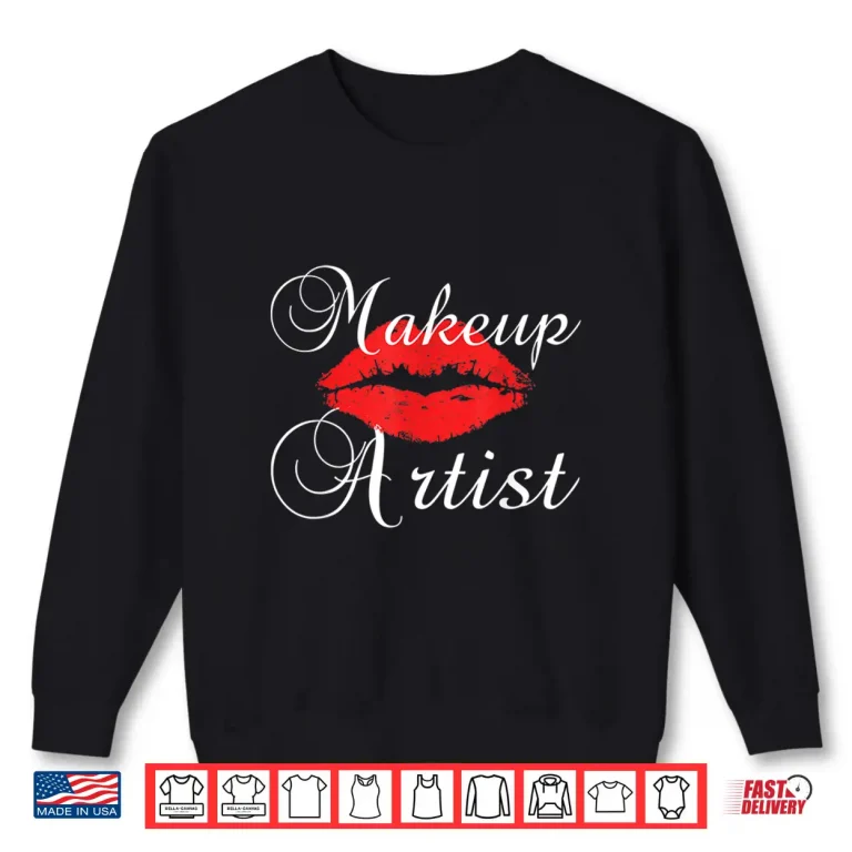 Sweatshirt Beautician Esthetician Lips Cosmetology Professional Shirt
