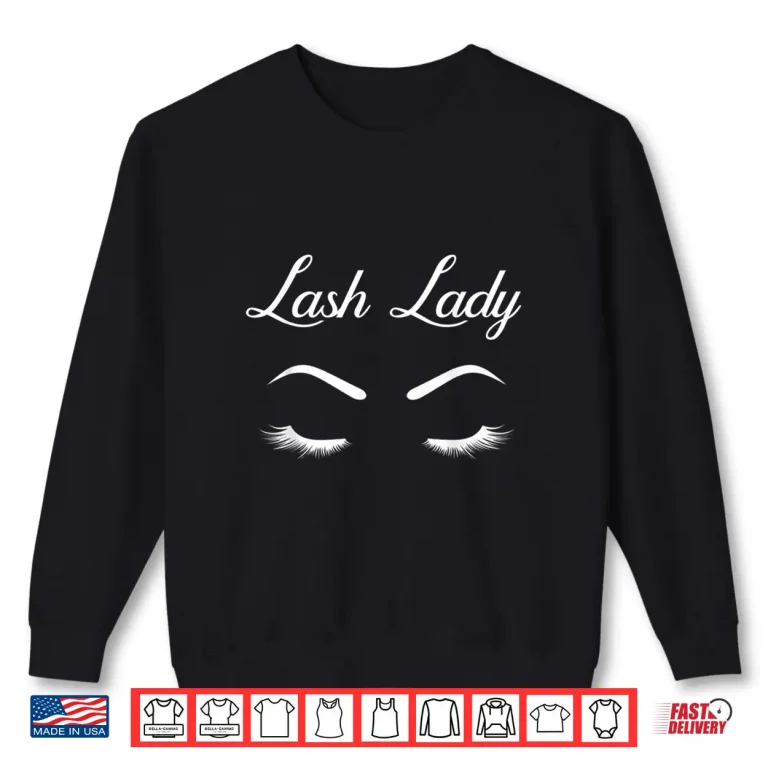 Sweatshirt Cute Makeup Lashes Highlight Aesthetic Graphic Shirt