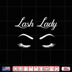 Design Cute Makeup Lashes Highlight Aesthetic Graphic Shirt