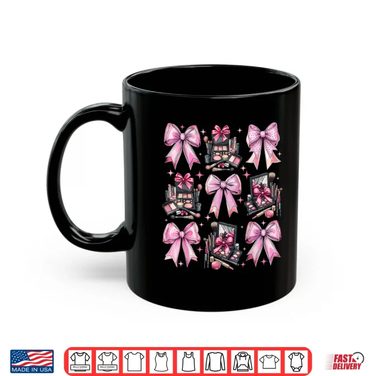 Mug Coquette Bow Makeup Artist Mua Skincare Professional Shirt
