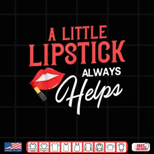 Design Lipstick Red Lips Makeup Artist Cosmetologist Shirt 1
