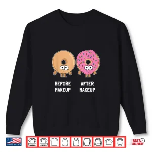 Sweatshirt Makeup Artist Donut Cosmetologist Esthetician Graphic Shirt