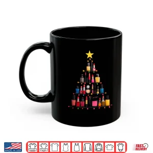 Mug Makeup Christmas Tree Graphic Cosmetics Artist Shirt