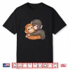 Cute Baby Monkey Named Punch Plush Hugging Aesthetic Shirt