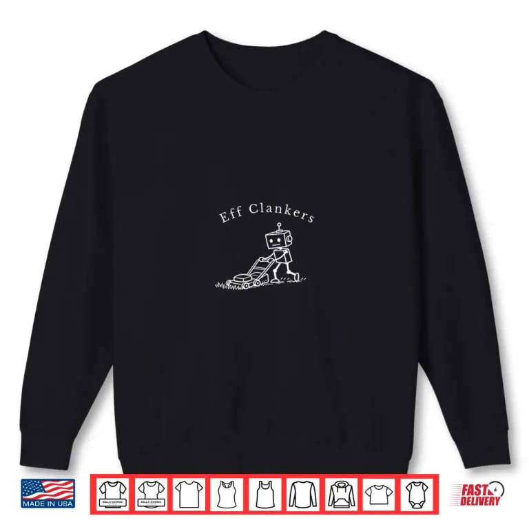 Sweatshirt Funny Retro Robot Clanker Mechanical Sci Fi Graphic Shirt