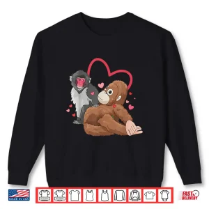 Sweatshirt Funny Baby Monkey Named Punch Viral Character Graphic Shirt