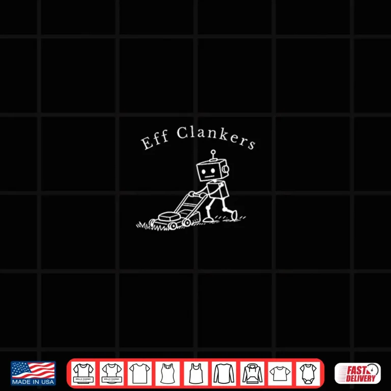 Design Funny Retro Robot Clanker Mechanical Sci Fi Graphic Shirt