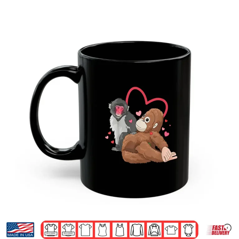 Mug Funny Baby Monkey Named Punch Viral Character Graphic Shirt