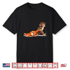 Retro Cute Monkey Ultimately I Have To Be Brave Shirt