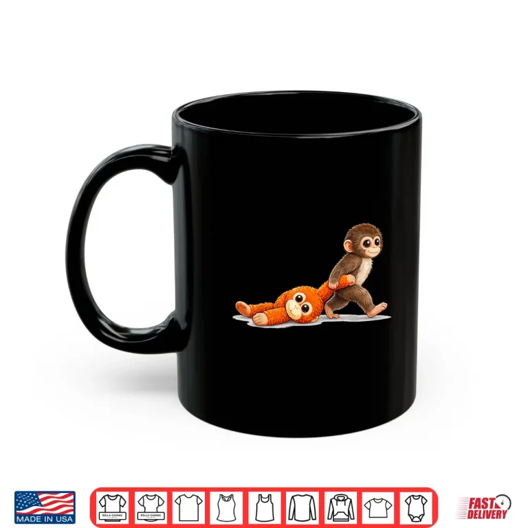 Mug Retro Cute Monkey Ultimately I Have To Be Brave Shirt