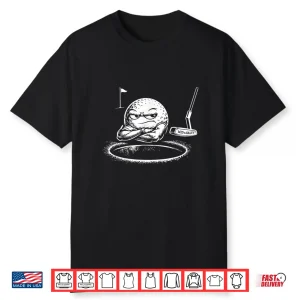 Salty Golf Ball Putter Sports Performance Humor Shirt