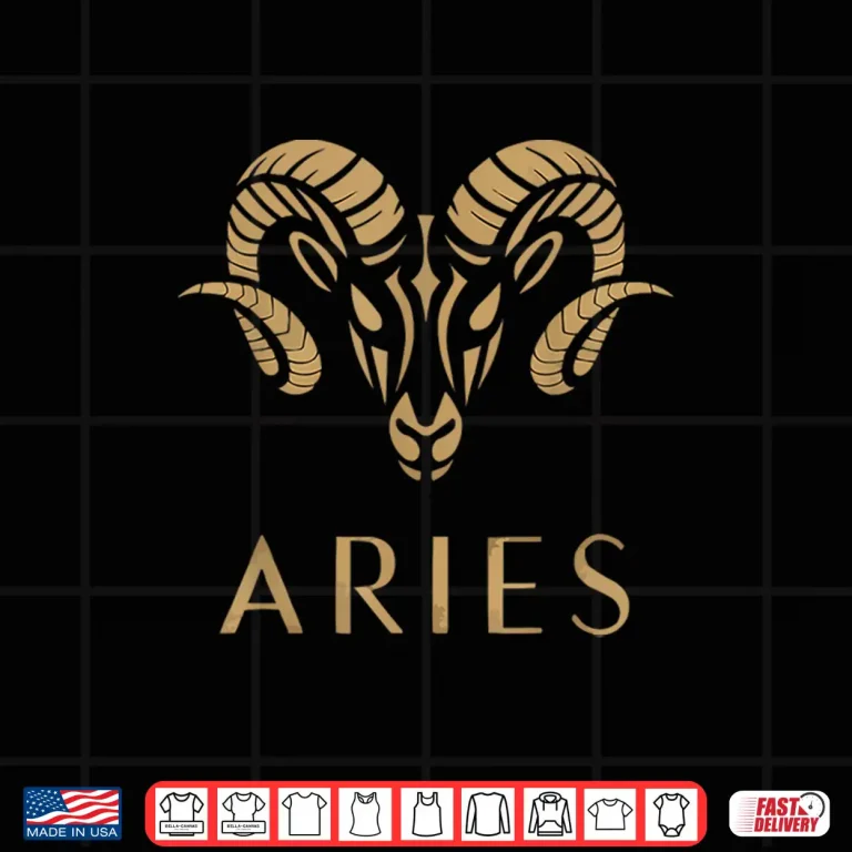 Design Zodiac Sign Aries Constellation Astrology Birthday Graphic Shirt