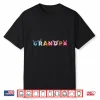 Grandpa Family Trip Vacation Character Alphabet Graphic Shirt